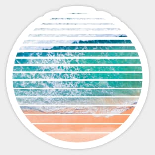 Geometric Ocean Sticker